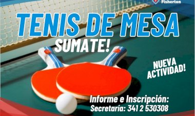 Sumate a las clases de Tenis de Mesa