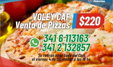 Vóley: venta de pizzas