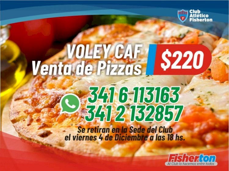 Vóley: venta de pizzas