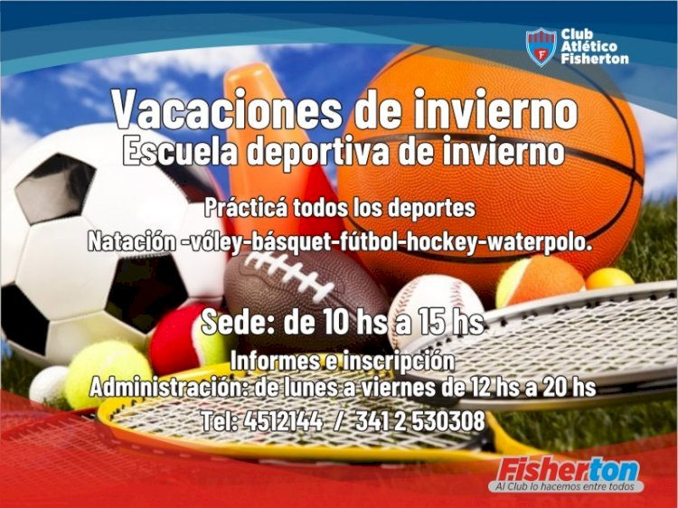 Sumate a la Escuela Deportiva de Vacaciones de Invierno