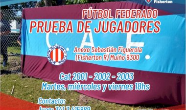 Fútbol Federado: prueba de jugadores