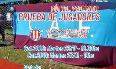 Prueba de jugadores de Fútbol