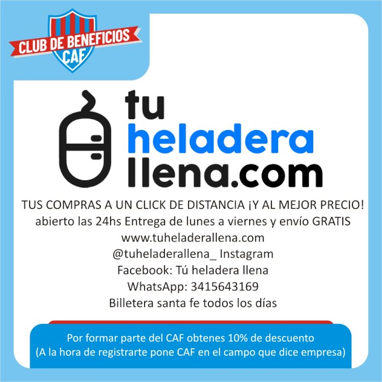 TuHeladeraLlena.com se suma al Club de Beneficios