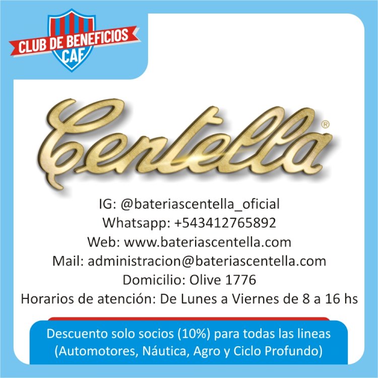Baterías Centella se suma al Club de Beneficios