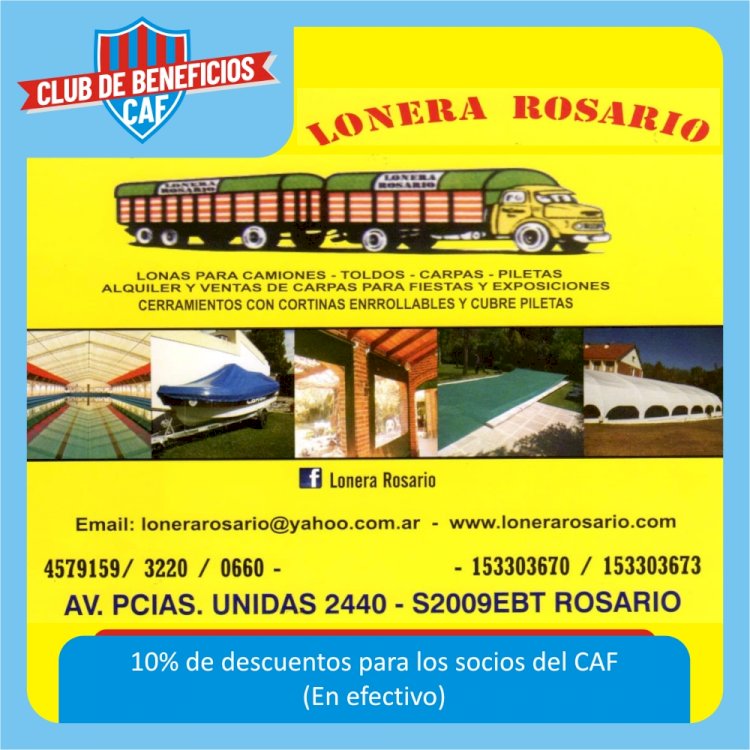 Lonera Rosario y Taller del Rey se suman al Club de Beneficios