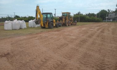 Obras en el Anexo: Playón Deportivo