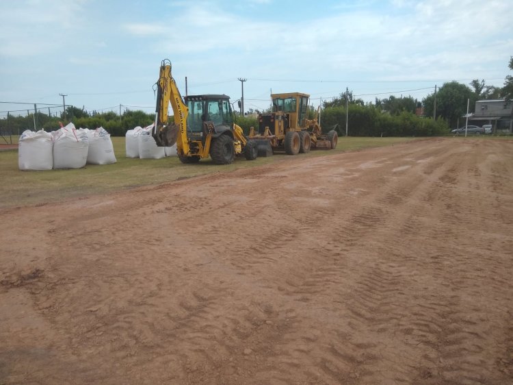 Obras en el Anexo: Playón Deportivo