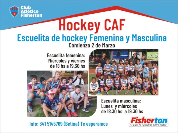 Comienzo de la Escuelita de Hockey