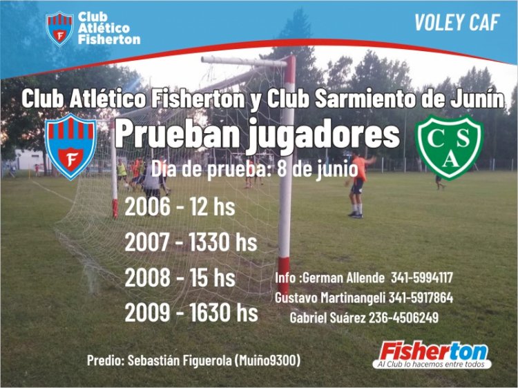 Fútbol: prueba de jugadores en el Anexo